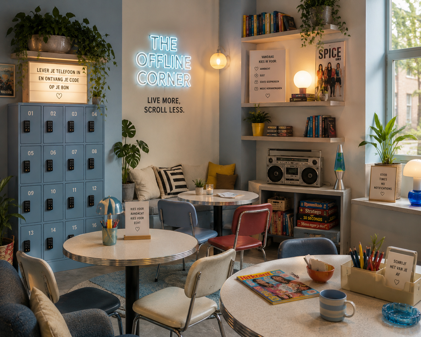 The Offline Corner retro zithoek 90’s vibe