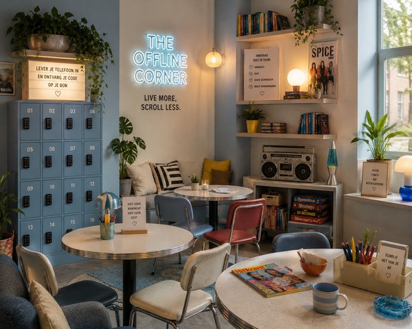 The Offline Corner retro zithoek 90’s vibe